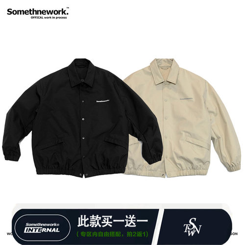 日系教练夹克Somethnework