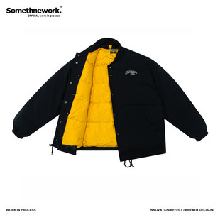 STN原创设计 冬季可脱卸羽绒服内胆防风厚外套男短款国潮两穿夹克