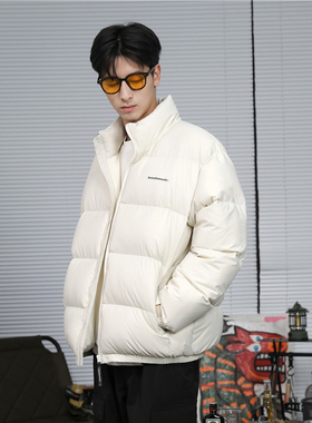 Somethnework STN 国潮日系复古纯色面包服羽绒服潮牌保暖外套男