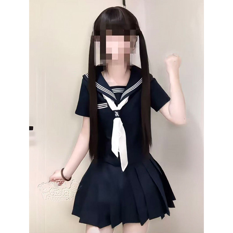 新绀三本jk制服套装正版日系中间服基础款学院风水手服女学生