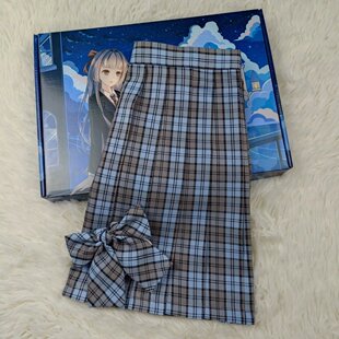 【蓝灰同格】海岸高校jk正版格裙多巴胺学生制服短裙校供百搭
