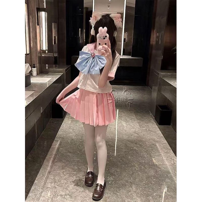 新款原创jk制服套装美少女战士夏季款水手服制服学院风衬衫JK裙子