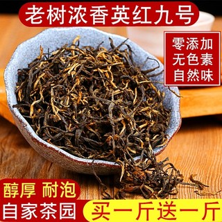 高山老树英德红茶英红九号红茶浓香型买一斤送一斤正品2024新茶