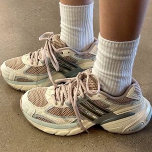 Adidas三叶草ADISTAR女子经典厚底网面运动跑步休闲老爹鞋IF6934
