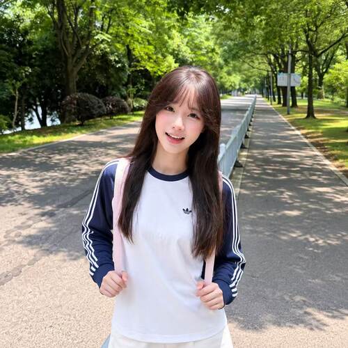 阿迪达斯BRITCORE CALI T-SHIRT休闲棉运动长袖圆领T恤KV4447