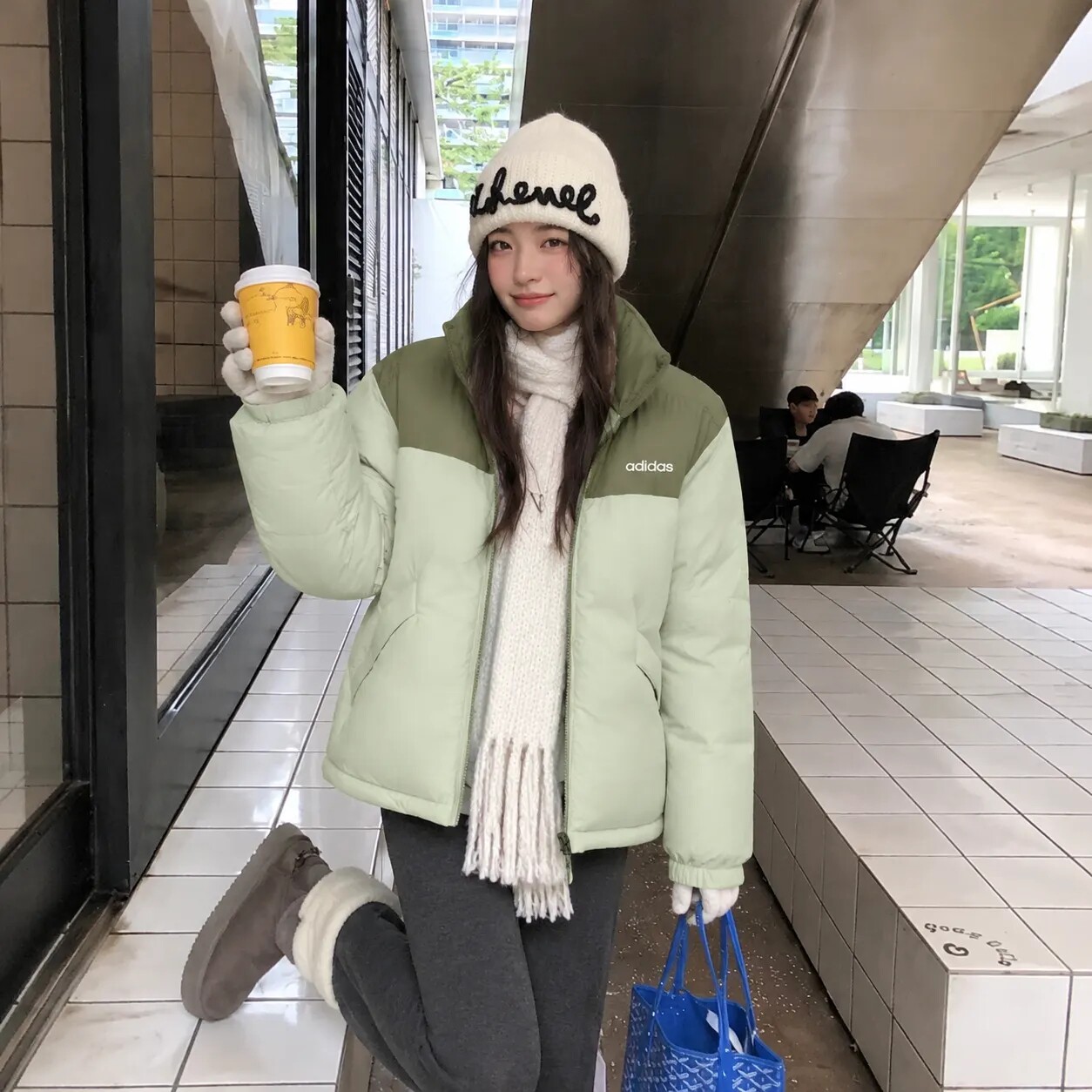Adidas阿迪达斯男女秋冬轻运动保暖鸭绒连帽短款羽绒服外套JL8259