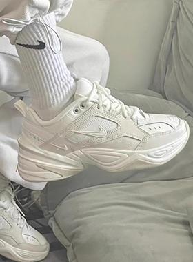 Nike耐克男女M2K Tekno秋冬复古老爹鞋厚底增高鞋小白鞋AO3108