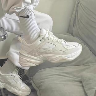 Nike耐克男女M2K 厚底增高鞋 小白鞋 AO3108 Tekno秋冬复古老爹鞋