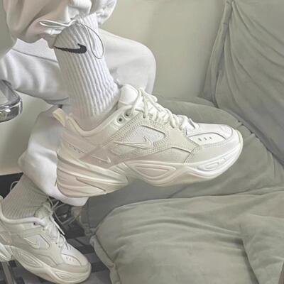 Nike耐克男女M2K Tekno秋冬复古老爹鞋厚底增高鞋小白鞋AO3108