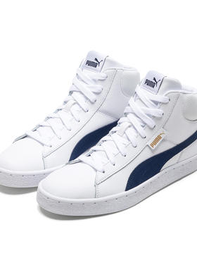 PUMA彪马 男女同款中帮休闲板鞋 MID 白蓝 白黑 359169-02