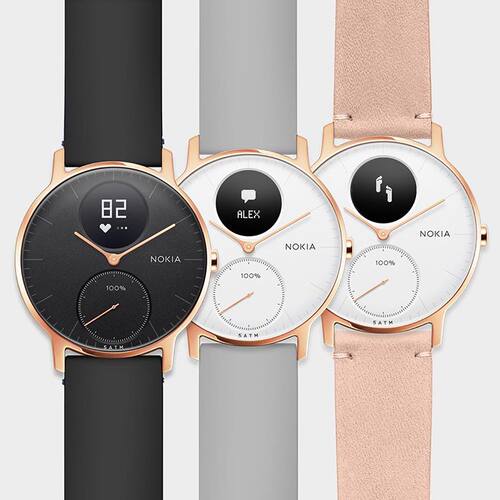 Nokia withings steel HR 心率监测来电提醒防水智能手表