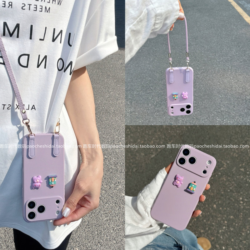 韩系ins风小猫和房子立体公仔适用小米17proMax手机壳turbo5max轻奢红米note15pro挂绳k90简约k80高档k70斜挎