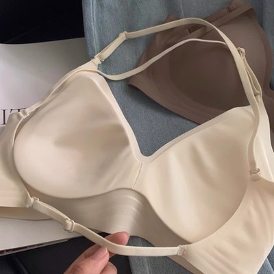 挂脖露背外扩美背内衣一体式