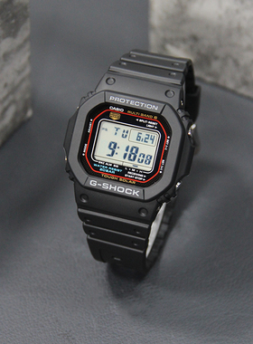卡西欧小红圈G-SHOCK方块太阳能六局电波运动手表男GW-M5610-1/1B