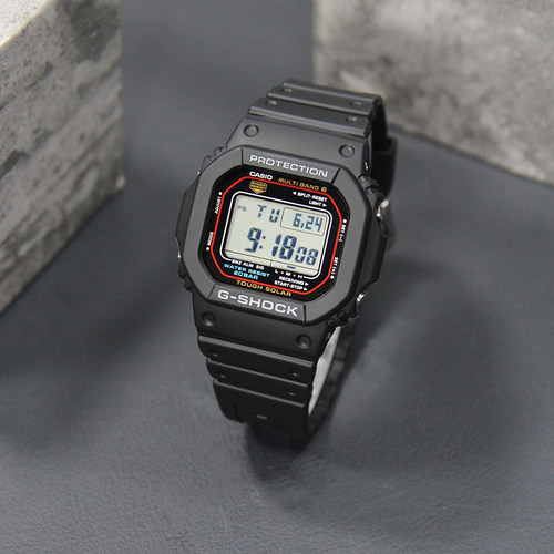 卡西欧小红圈小方块手表男