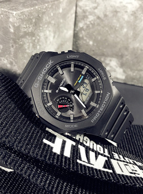 Casio卡西欧手表男生gshock农家橡树运动防水太阳能蓝牙 GA-B2100