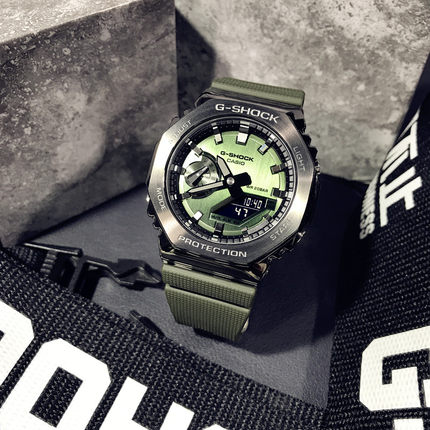 CASIO卡西欧农家橡树手表男钢铁之心小方块钢炮GM-2100/110/5600