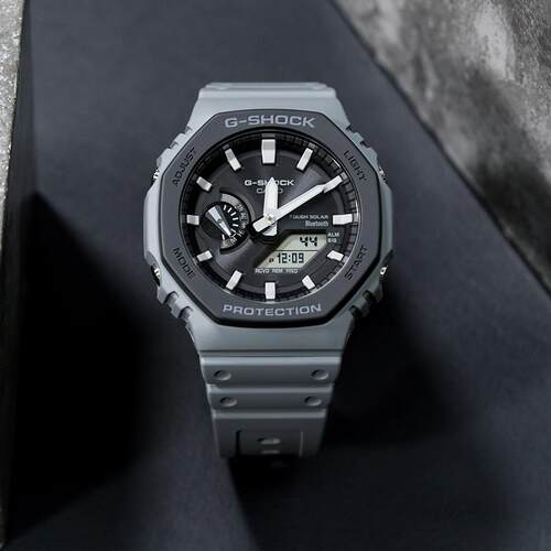 卡西欧手表男G-SHOCK农家橡树太阳能蓝牙防水运动男表GA-B2100LUU