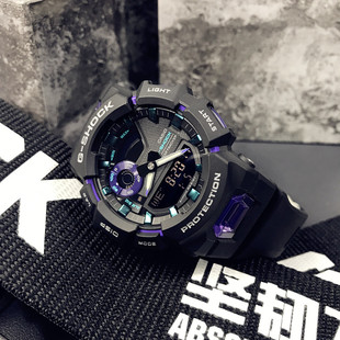 900 计步运动蓝牙GBA 200 SHOCK黑武士青少年学生款 卡西欧手表男G