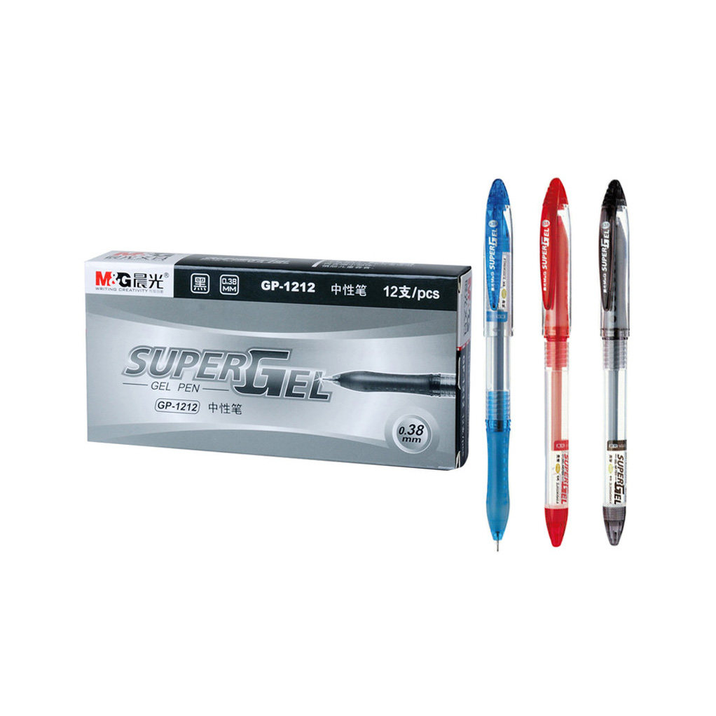 晨光中性笔灵智GP1212 0.38mm拔盖全针管普通油墨