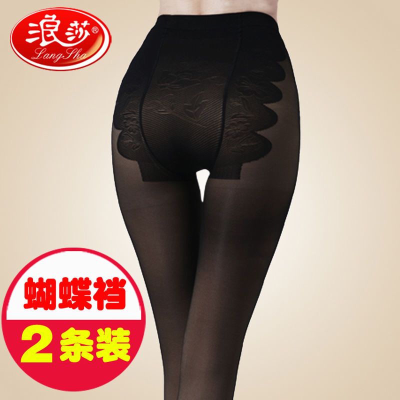 浪莎连裤袜女防勾丝高弹春秋