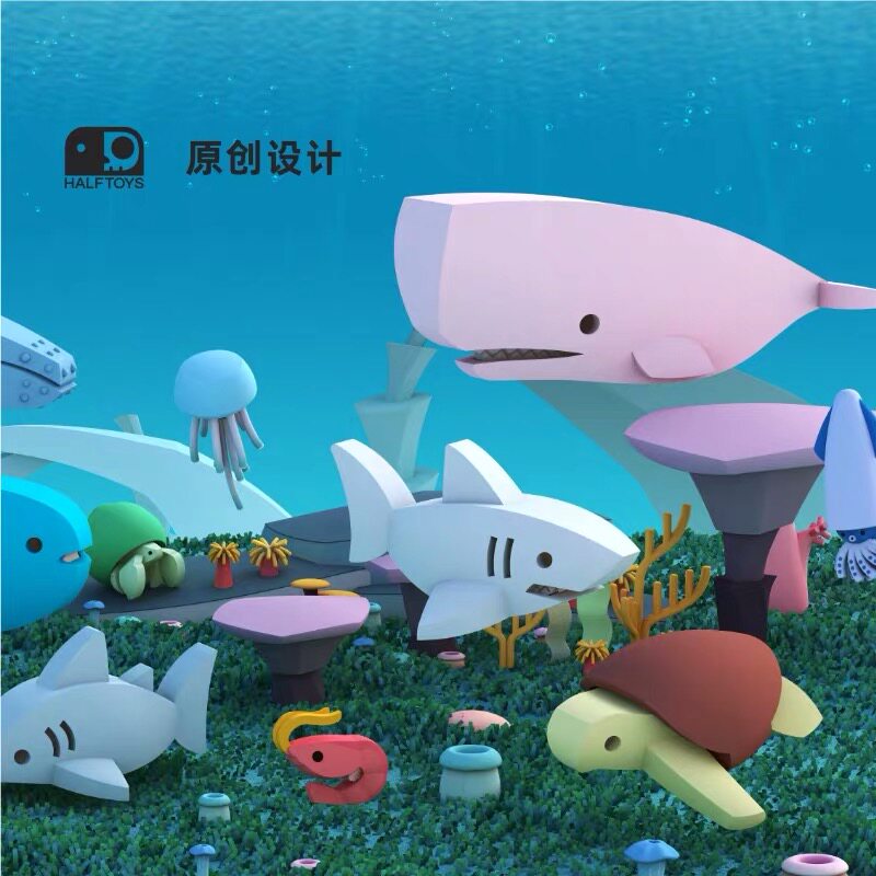 儿童玩具 磁力海洋动物积木拼装大白鲨海龟抹香鲸翻车鱼模型摆件在类目 玩具/童车/益智/积木/模型, 其它玩具中 - 来自Buy2taobao.com提供专业的淘宝代购服务