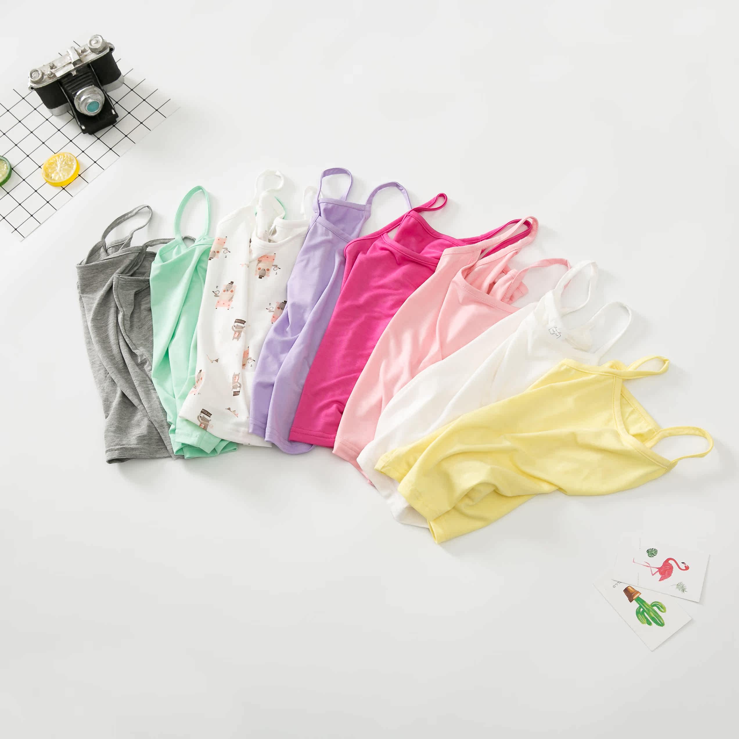 清仓特价春夏秋新款儿童纯色吊带衫女童糖果色纯棉莫代尔弹力背心在类目 童装/婴儿装/亲子装, 背心吊带中 - 来自Buy2taobao.com提供专业的淘宝代购服务
