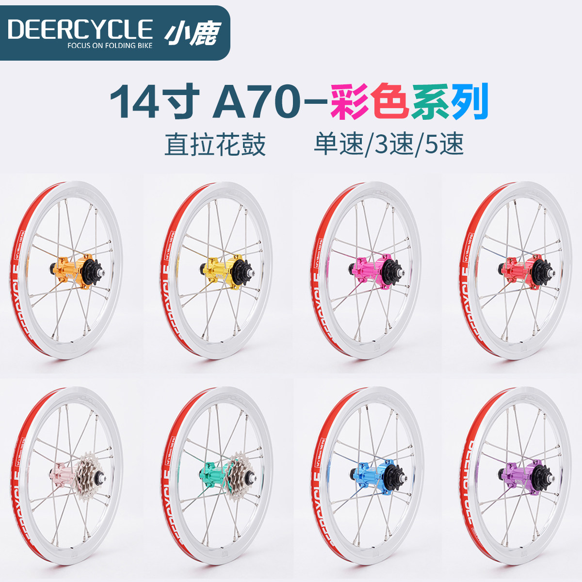 deercycleA70彩色412改装轮组