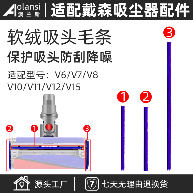 配戴|森吸尘器V6/V7/V8/V10毛条