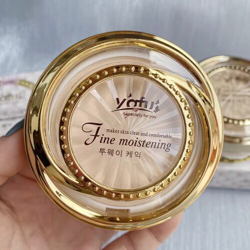 yafu雅芙两用保湿油干皮粉饼定妆