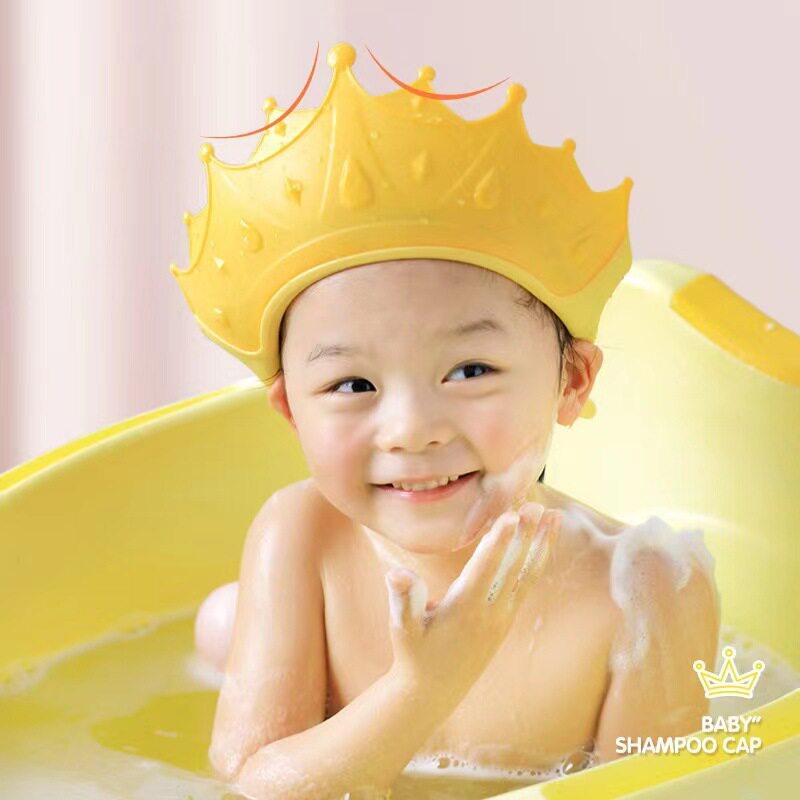 莱旺家宝宝洗头神器儿童挡水帽护耳小孩洗澡婴儿洗头发防水浴帽子