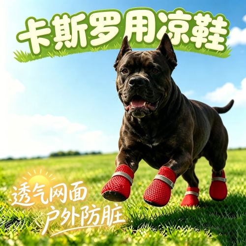 卡斯罗幼犬专用狗狗凉鞋小狗鞋子夏透气宠物狗鞋夏季四季款外出的