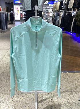 安德玛UA26春新款Qualifier男1/4拉链跑步运动长袖T恤1379288-703