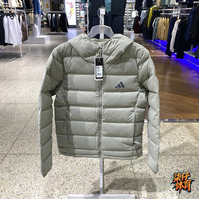 阿迪达斯男子连帽羽绒服外套