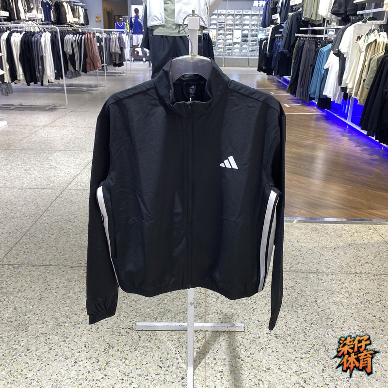 阿迪达斯女春新款立领运动夹克