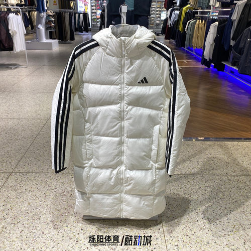 阿迪达斯男女长款羽绒服