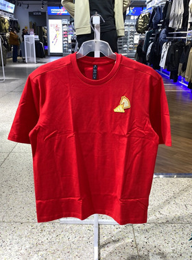 Adidas阿迪达斯男女马年新年款短袖纯棉舒适透气半袖T恤 KR3078