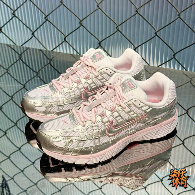 正品Nike耐克女鞋P-6000网面透气运动老爹鞋复古跑步鞋BV1021-108