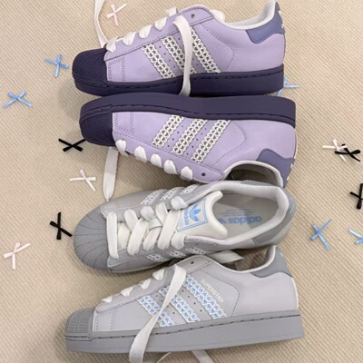 Adidas三叶草贝壳头休闲板鞋