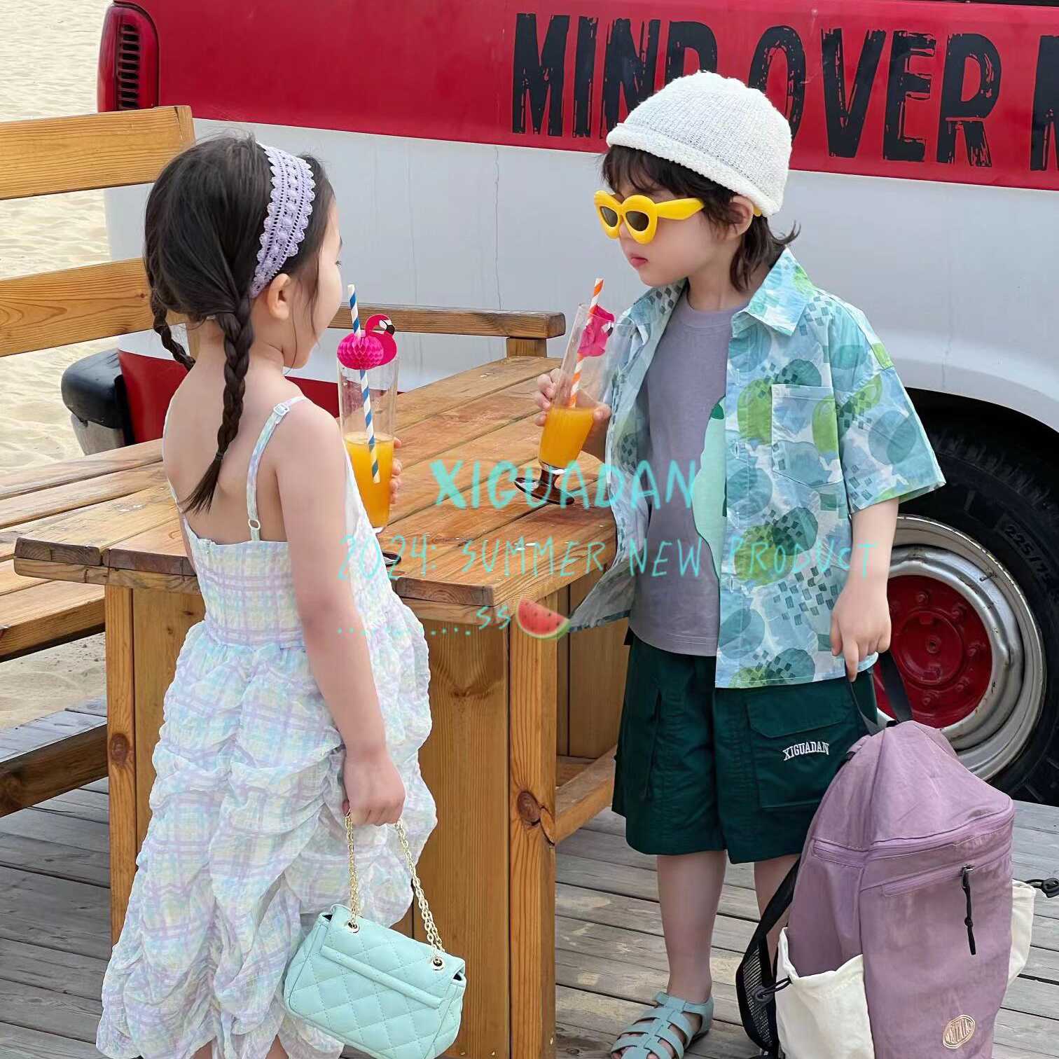 短袖百搭ins印花夏季衬衫