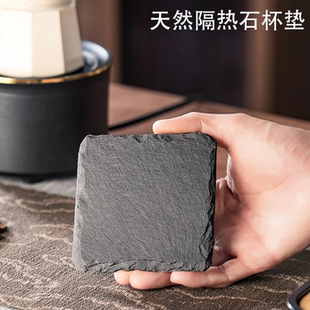 杯垫隔热垫摩卡壶咖啡隔热垫天然岩石防烫垫耐高温石杯垫家用茶托