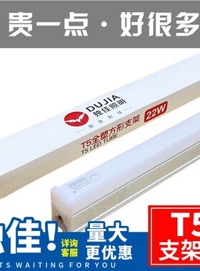 独佳照明T5led灯管恒流无频闪一体化0.3米0.6米1米1.2米日灯高