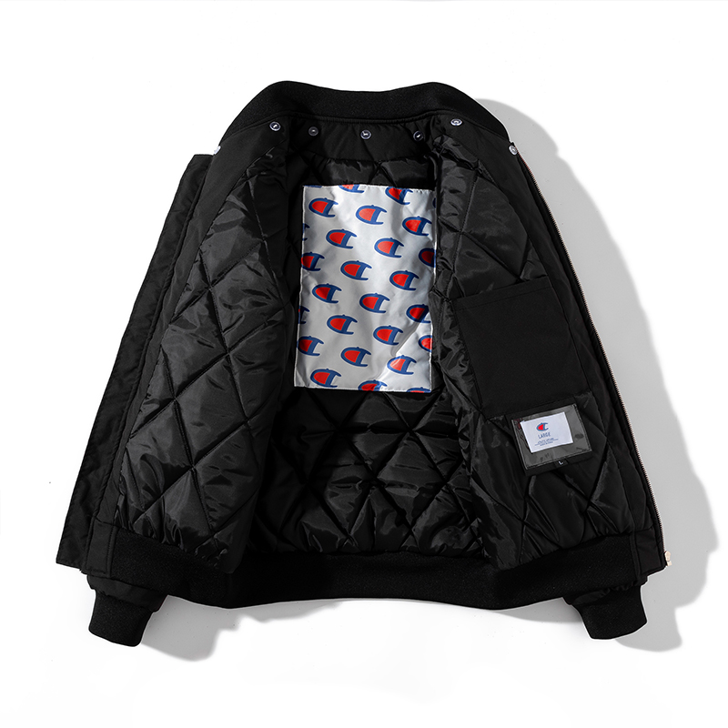 春秋冬季加厚大码宽松飞行员夹克