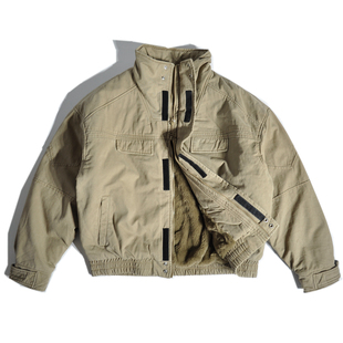 外套 棉服猎装 重磅加绒美式 复古巴恩风宽松廓形棉衣夹克底特律工装