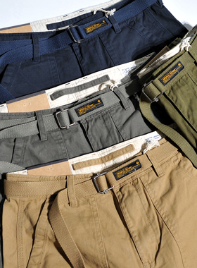 重磅Chino斜纹美式复古OG107大口袋甲板工装裤宽松阿美咔叽休闲裤