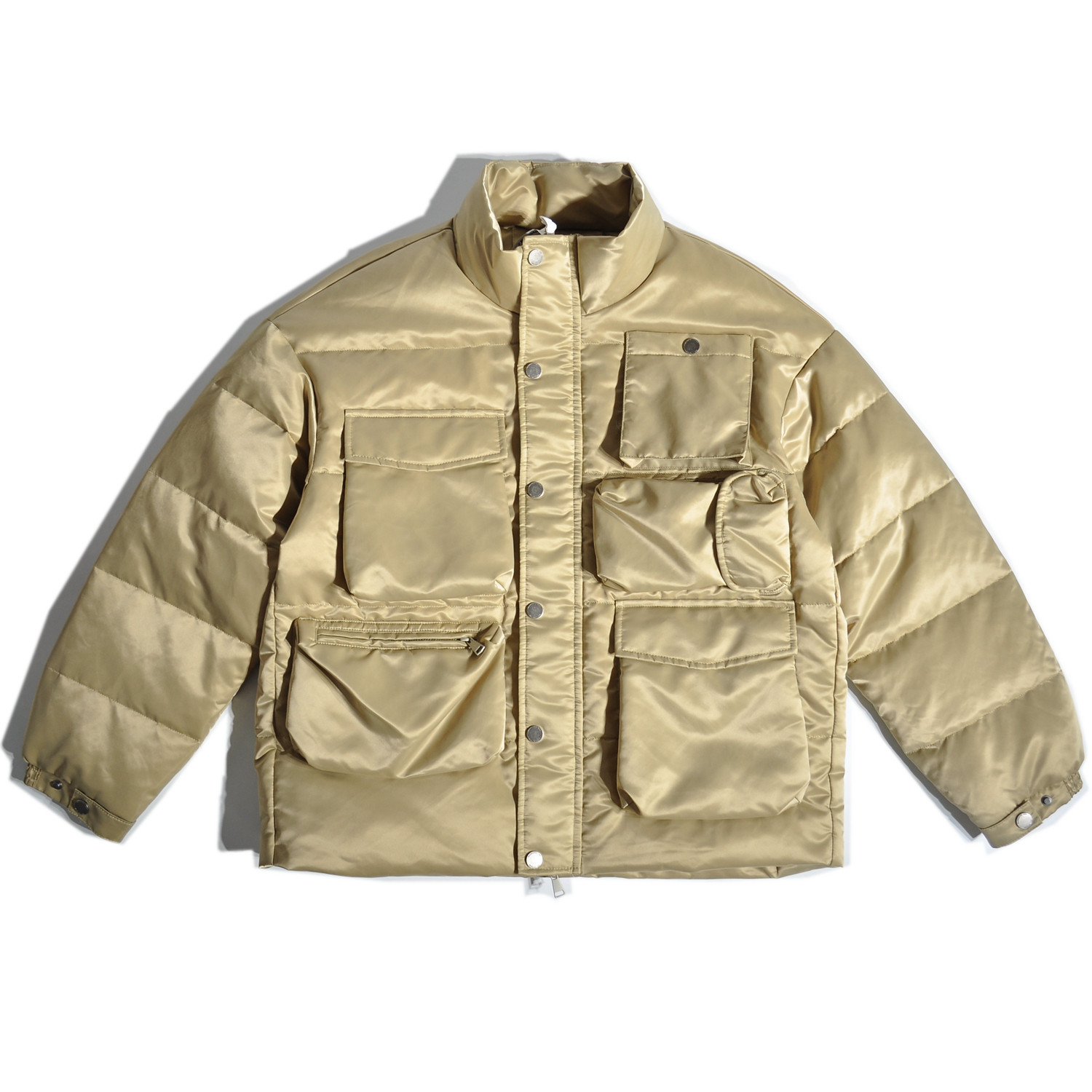 山系户外防水多袋90白鸭绒羽绒服