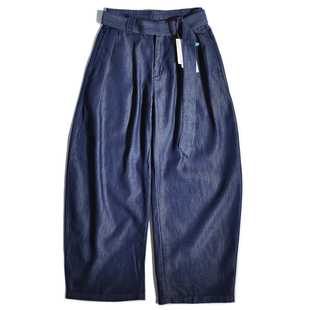 优雅痞帅松弛感老钱风垂感廓形长裤 宽松直筒巴恩风阔腿牛仔休闲裤