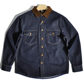 重磅美式 衬衣外套男 宽松休闲长袖 复古阿美咔叽巴恩风猎装 牛仔衬衫