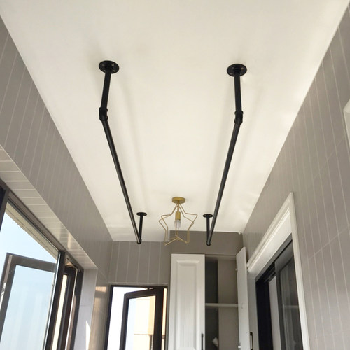 晾衣杆顶装可定制也可上墙