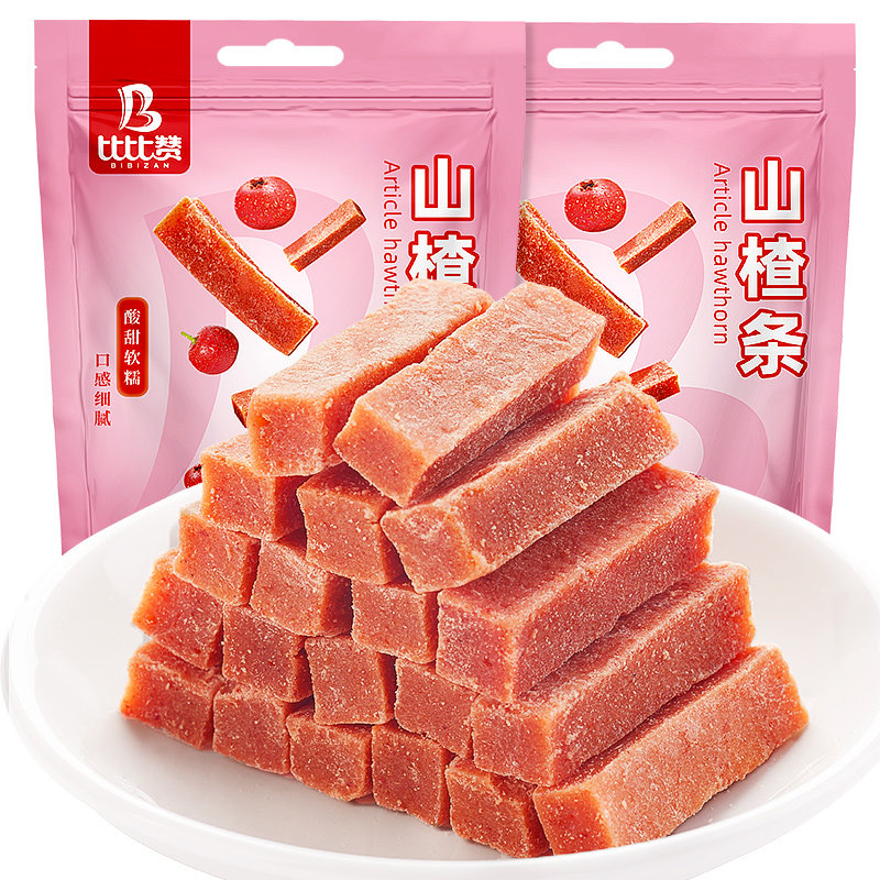 比比赞山楂条山楂片干蜜饯宿舍耐吃零食小吃休闲食品解馋散装开胃,零食/坚果/特产,山楂类制品,淘宝优惠券,粉丝福利购,淘宝优惠卷